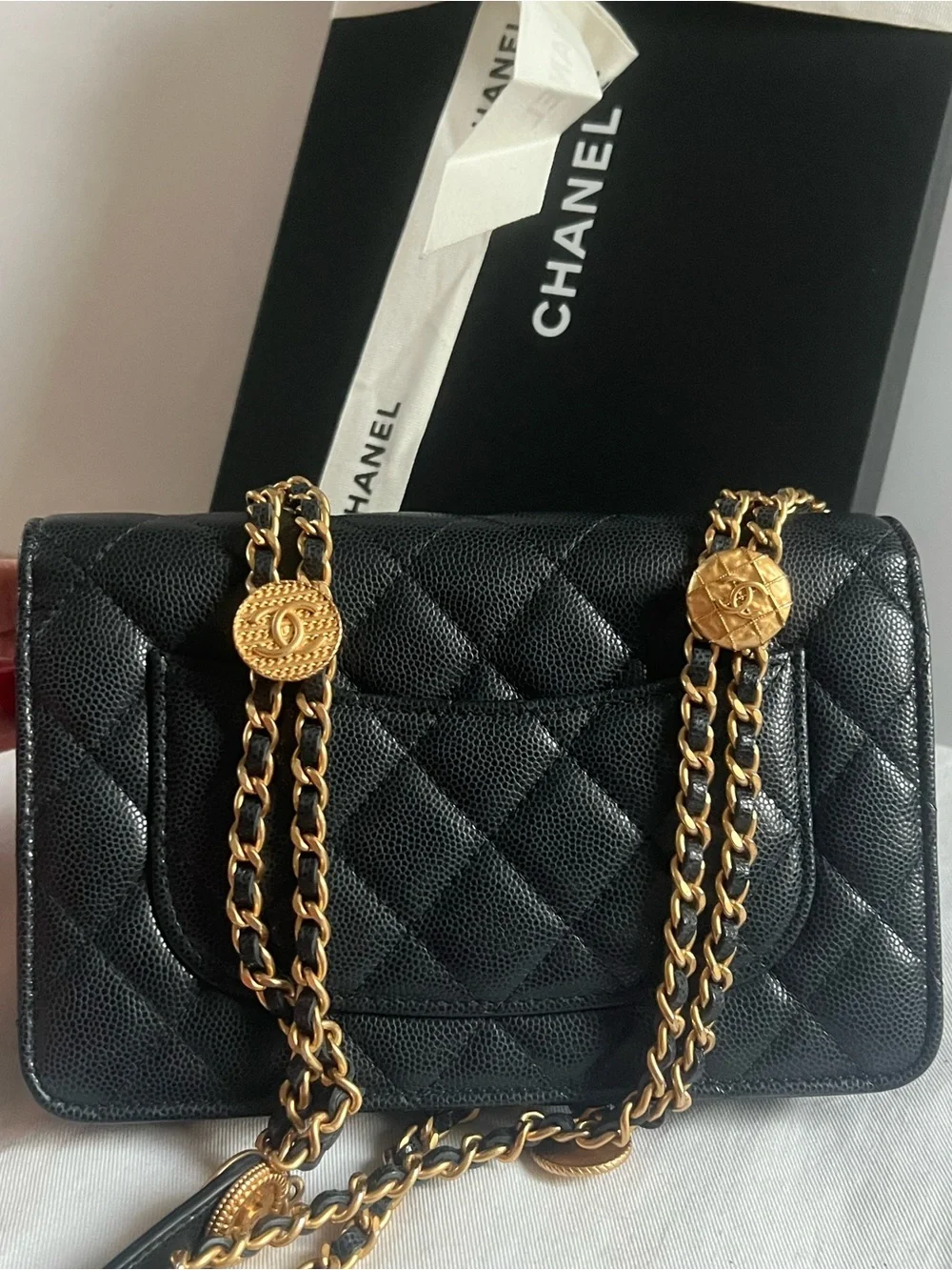 Chanel Cavair Twist Your Buttons WOC Crossbody